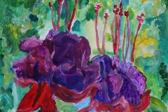 Katherine-Kozlov-8-y.o.-Purple-flowers.-Acrylic-on-paper-11x14-in