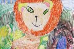 GREEN-EYED LION