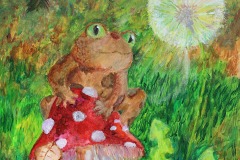 THE FROG ON THE MUSHROOM