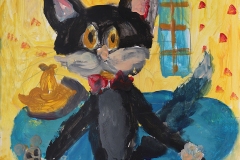Margo-Grinblat-6-y.o.-Tom-Jerry.-Acrylic-on-paper-14x11-in