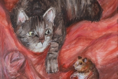 Masha-Romanovici-12-y.o-C.at-and-hamster.-Acrylic-on-canvas-20x16-in-copy