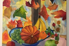 AUTUMN. WINDY DAY