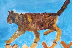 CAT ON THE FENCE